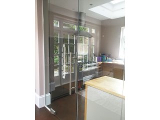 Domestic Property (Mapesbury, London): Glass Partition Wall and Door