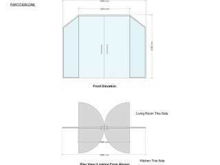 Residential Project (Isleworth, London): Glass Double Doors into Archway