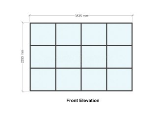 Residential Project (Burton-on-Trent, Staffordshire): T-Bar Glass Room Divider