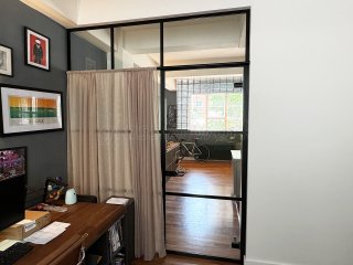 Domestic Project (Bethnall Green, London): T-Bar Banded Glazing