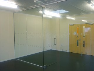 Petroc College (Barnstaple, Devon): Frameless Glass Wall and Door