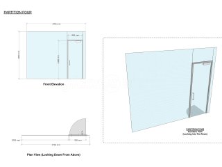 FSG Property Services (Milton Keynes, Buckinghamshire): Large Shaped Glazed Screen With Transom and Glass Office Fit-out