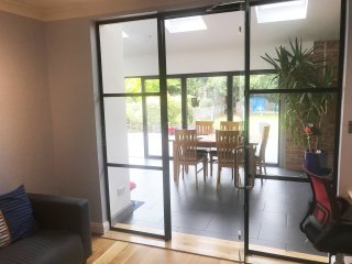 Residential Project (Bexley, Kent): T-Bar Soho-Style Black Panelled Glazed Wall