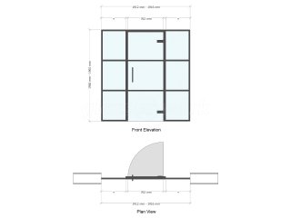 Domestic Project (Liverpool, Merseyside): T-Bar Aluminium Black Framed Glass Wall and Door