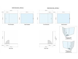 Shelley Capitol Management (Borehamwood, Hertfordshire): Glazed Corner Room and In-line Wall