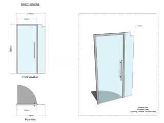 Nash Partnership (Berkhampstead, Hertfordshire): Office Glass Door and Side Panel