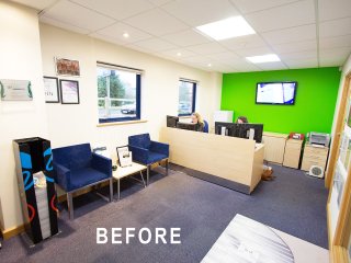 Nu-Heat (Honiton, Devon): Single Glazed Frameless Glass Partition
