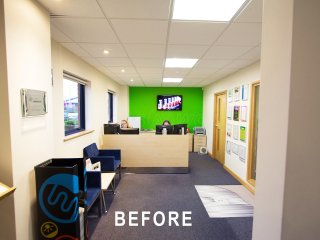 Nu-Heat (Honiton, Devon): Single Glazed Frameless Glass Partition