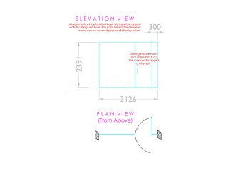 Nu-Heat (Honiton, Devon): Single Glazed Frameless Glass Partition