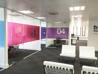 Togel Contractors Ltd (Civic Quarter, Leeds): Glass Partition Walls With Doors