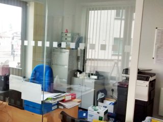 Watchet Town Council (Watchet, Somerset): Small Glass Partition And Glass Door