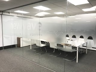 New Wave Financial Services Ltd (Basildon, Essex): Glass Screen In Office