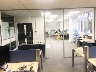 Ocean Blue Software Ltd (Brislington, Bristol): Glass Screen Partition and Door
