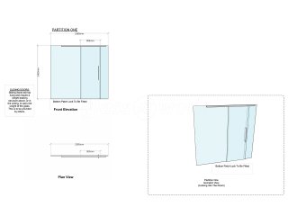 Unified Retail Group (Huntingdon, Cambridgeshire): Top Hung Sliding Glass Door, With Full Window Film