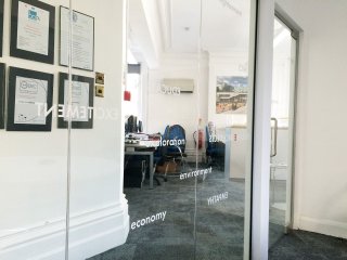 Studio E Architects (Southwark, London): Glass Office Partitions With Bespoke Window Film