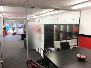 Mathnasium (Radlett, Hertfordshire): Office Glass Partitioning (With Soundproofing)