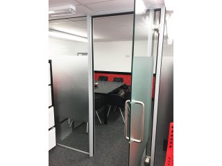 Mathnasium (Radlett, Hertfordshire): Office Glass Partitioning (With Soundproofing)