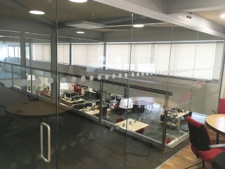 Allcoopers Limited (Kingsholm, Gloucester): Glass Partition For Mezzanine