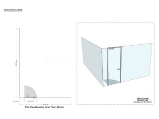 Grama Blend UK (Wokingham, Berkshire): Designer Interior Toughened Glass Office Walls Installation With Black Frames