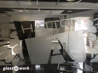 Hatton Academy (Hyde, Manchester): Glass Office Partition