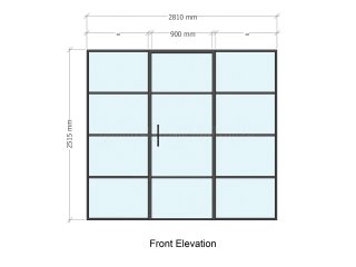 Creative Home Cinema Ltd (Ferndown, Dorset): Black Slimline T-Bar Acoustic Glazing With Black Frame