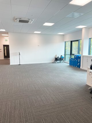 Commercial Glazing Fitout (Hook, Hampshire): Double Glazed Acoustic Glass Corner Room