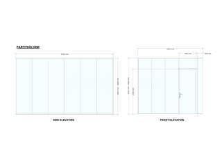 Commercial Glazing Fitout (Hook, Hampshire): Double Glazed Acoustic Glass Corner Room