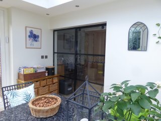 Domestic Project (Liss, Hampshire): T-Bar Glass Sliding Door and Side Panel