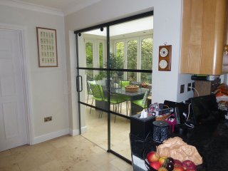 Domestic Project (Liss, Hampshire): T-Bar Glass Sliding Door and Side Panel