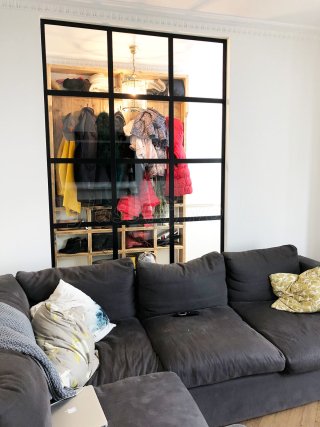 Domestic Project (Putney, London): Factory Style Glazed Wall [Black Steel Framed Glazing Alternative]