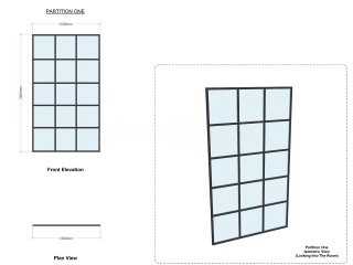Domestic Project (Putney, London): Factory Style Glazed Wall [Black Steel Framed Glazing Alternative]
