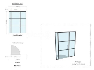 Domestic Project (Upham, Hampshire): Small Black Steel Framed Style Glazed Wall & Door