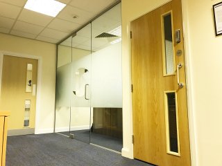 One Step Solutions LLP (Huntingdon, Cambridgeshire): Small Glass Partition And Glass Door