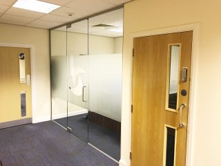 One Step Solutions LLP (Huntingdon, Cambridgeshire): Small Glass Partition And Glass Door