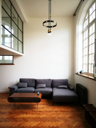Domestic Project (Southwark, London): Mezzanine T-Bar Industrial Style Glazing With Black Frame