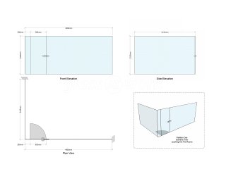Madison Brook (Lewisham, London): Internal Glass Office Corner Screen