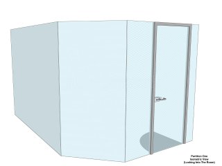 Isoma Limited (Swadlincote, Derbyshire): Laminated Acoustic Glass Corner Room With Logo