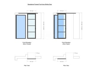 Domestic Project (Eastleigh, Hampshire): T-Bar Framed Glass Sliding Door