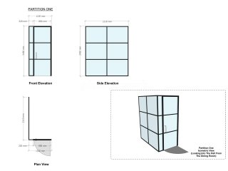 Residential Project (Newcastle, Tyne and Wear): T-Bar Industrial Style Corner Room to Divide a Living Space