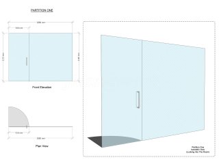 Kemp Developments Ltd (Beverley, East Yorkshire): Glass Frameless Door Partition Wall