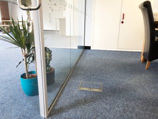 Hancock & Parsons (Ashford, Kent): Single Glazed Acoustic Glass Partition Wall