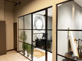 Kent Commercial Kitchens (Ashford, Kent): T-Bar Industrial-Style Glass Office Fit-Out Using Acoustic Glass For Soundproofing