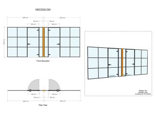 Kent Commercial Kitchens (Ashford, Kent): T-Bar Industrial-Style Glass Office Fit-Out Using Acoustic Glass For Soundproofing