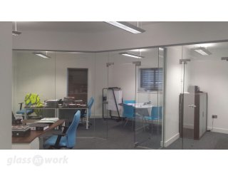 Kingswood Homes (Preston, Lancashire): Glass Office Partitioning