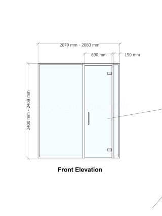 Domestic Project (Halifax, West Yorkshire): Internal Glass Screen With Door