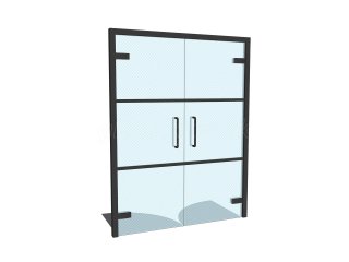 Domestic Project (Mansfield, Nottinghamshire): T-Bar Panelled Glass Walls and Doors in the Heritage-Style