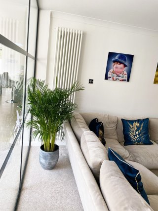 Residential Project (West Malling, Kent): T-Bar Warehouse-Style Black Metal and Glass Screen