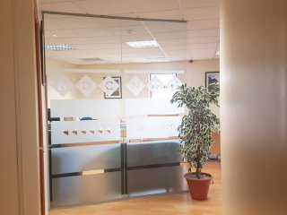 National Design Consultancy (Morley, Leeds): Open Ended Glass Partition / Glass Office Divider