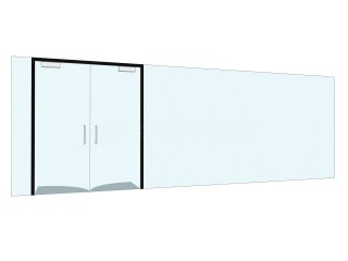 Liberty Games (Epsom, Surrey): Toughened Glass Partition With Double Doors