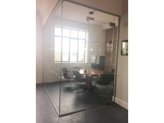 Security Company (Acton, London): Small Glass Corner Office